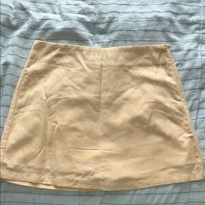 Butter Yellow Mini Skirt